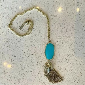Kendra Scott Rayne Necklace in Gold and Turquoise
